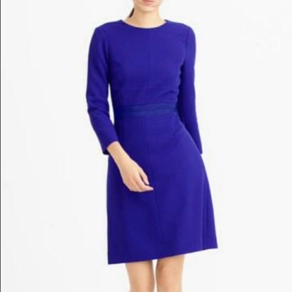 J.Crew Bracelet-sleeve Dress-Italian Stretch Wool